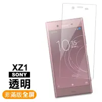 在飛比找momo購物網優惠-SONY XZ1透明9H玻璃鋼化膜手機保護貼(XZ1保護貼 