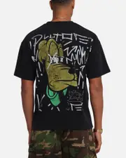 [AMERICAN THRIFT] American Thrift Disney Pluto T-shirt Black - Size S S Black