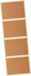 LALAFINA 4 Sets Corkboard for Wall Adhesive Cork Boards for Walls Picture Bulletin Board