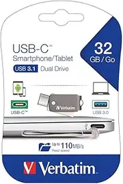 Verbatim Store'n'Go USB-C 3.1 Smartphone & Tablet Dual Drive 32GB