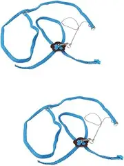 BESPORTBLE 2pcs Nylon Metal Harness Leash for Reptiles 1.2m Easy to Install and Use