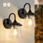 Sconce Exterior Waterproof Wall Light Fixture Outside Porch Light with Bubble Gl