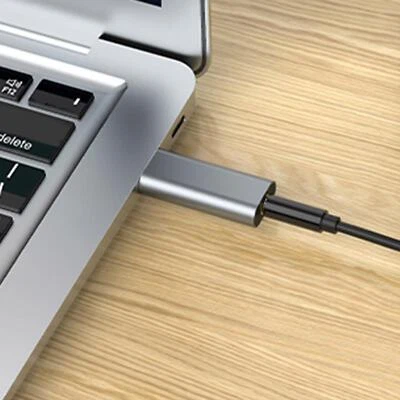USB to 3.5mm Audio Jack Adapter External Sound Card for Headphone Speaker PC
