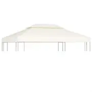 Water-proof Gazebo Cover Canopy 310 g / m² Cream White 3 x 4 m