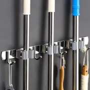 Broom Hook Holder Wall Mount Mop Organizer Holder Stainless Steel Storage Hook K