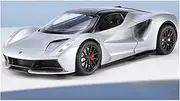Decorative Car Model 1:24 for Evija Sport Car Diecast Metal Alloy Collection Model Mantelpiece Decoration Perfect for Gifting(Silver)