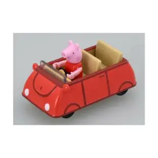 大賀屋 日貨 騎乘系列 佩佩豬 Tomica 多美 小汽車 多美小汽車 合金車 玩具車 佩佩豬 正版 L00011836