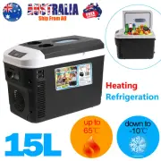 15L 12/24/240V Centre Console Fridge Freezer Portable Travel Camping Car Cooler