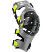 Alpinestars Bionic 7 Knee Brace Set (Silver/Yellow) XL