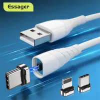 在飛比找蝦皮商城優惠-Essager磁性電纜快速充電Micro USB Type 