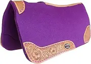 CHALLENGER 30"x 30" Horse Saddle PAD Western Contoured Wool Felt Moisture Wicking 39RT