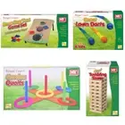 Wooden Bean Bag Toss Game, Comet Lawn Darts, Plastic Garden Quoits & Giant Tumbl