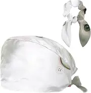 [YTYVAGT] Scrub Caps Women,Scrub Hats Suitable for Women,Cute Animal White Cat