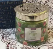 PartyLite CYPRESS FIG 3-Wick Jar Candle with Lid G73934 New 13.2 oz Signature