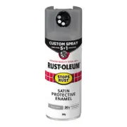 RUST-OLEUM Stops Rust Custom Spray Paint 5 in 1 Enamel 340g Satin Coastal Grey