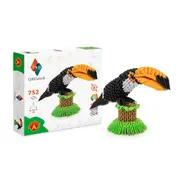 752pc Origami 3D Paperfolding Toucan Paper Sculpture Kids DIY Craft Toy Kit 8+