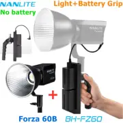 NANLITE Forza 60B 2700-6500K RGB LED Video Light COB lighting+Battery Hand Grip