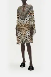 SHORT KAFTAN WITH HIGH NECK FOR THE LOVE OF LEO