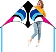Kaiciuss Delta Kite for Kids & Adults Easy to Fly Large, Sing Line Beach Kite for Beginners, Easy Flying Kite for Boys & Girls