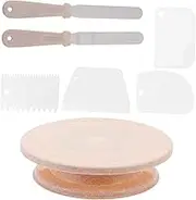 Homoyoyo Decorating Table Set Rotating Cake Stand Cake Spinner Fine Craftsmanship Safe Convenient