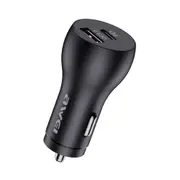C-822 18W PD 8 Pin + 18W QC 3.0 USB Interface Car Charger(Black)