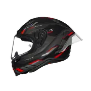 X.R3R Precision Black Red Matt Full Face Helmet
