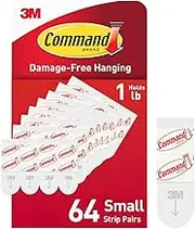 Command GP022-64NA Small Refill, 64 Strips, White