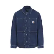 [Carhartt Wip] Carhartt Wip-Blue Og Double Front Organic Cotton Jacket-Uomo M STAND