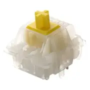 GATERON Milky Yellow Pro Keyboard Switches KS-3X1 Linear RGB LED Pre Lubed 5 ...