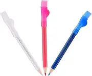 KALLORY 6Pcs Fabric Markers Chalk Pencils for Sewing Ergonomic Design with Brush for Clean Marking Sewing Accessories for Dressmakers and Tailors