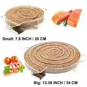 Cold Smoke Generator Charcoal Barbecue Round Meshes 7.87 / 13.38 Inch BBQ Grill
