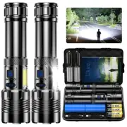 Flashlights High Lumens Rechargeable, 2 Pack LED Flashlight 2000 Lumen, Super...
