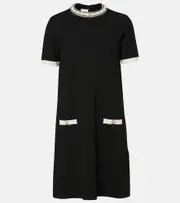 [Valentino] Valentino Embellished minidress AU 14 black
