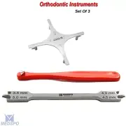 Orthodontic Instruments Bracket Positioning Gauge Boone Star Bite Stick Set Of 3