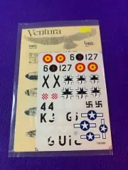 Ventura V4803 1 /48 scall messerschmitt BF 109 decal set
