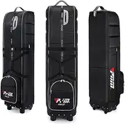 MNSSRN Golf Airline Travel Bag, Foldable Airline Bag with Tug, Carry Golf Bag and Protect Your Gear on The Plane