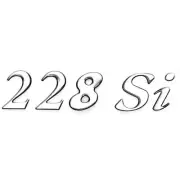 Monterey Boat Raised Decal 146688-01 | 228 Si 6 x 1 1/2 Inch Silver