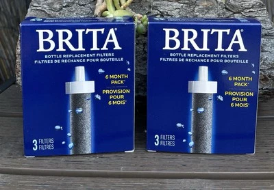NEW Lot 2 BRITA Water Bottle Replacement Filters 3 Per Box