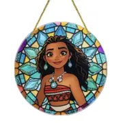 Moana Stained Glass Style Plastic Suncatcher Sun Catcher Wall Window Decoration