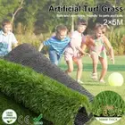 2x5M Synthetic Turf Artificial Grass Green Plastic Fake Plant Lawn Mat Flooring