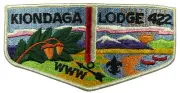 Kiondaga Lodge 422 Buffalo Trace Council IN Flap WHT Bdr (NE1294)