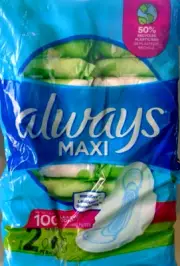 Always Maxi Long Super with Flexi-Wings, Size 2 28 Pads