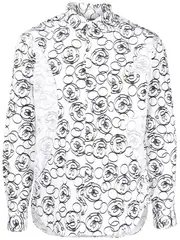 [COMME des GARCONS HOMME DEUX] 棉質闊幅整體印花米奇臉處理襯衫