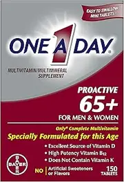 One A Day Proactive 65 Plus Multivitamins, 150 Count