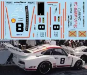 1/12 Decals for Porsche 935 24 H Daytona 1977 8 Jost Wollek Kreb Decal TBD487