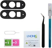 LNONLS Pixel 9 Pro XL Rear Back Camera Glass Lens Replacement for Google Pixel 9 Pro XL with Adhesive Preinstalled and Repair Toolkit (Black, Standard, Prime, Auto Focus, Glass)