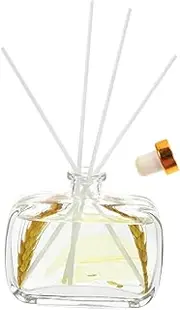 TOPPERFUN 1 Set Rattan Stick Essential Oil Diffuser Air Freshener with Dried Flowers Purifies Air for Convenient Present for Family Friends
