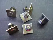6 pcs Ford Mercury dash door fender belt body side moulding clips 5/8 x 5/8 NOS (for: Lincoln)