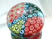 M Design Art Handcraft Glass Millefiori Paperweight PW-1105 [Kitchen]