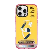 iPhone 16 Pro Max Impact Case MagSafe Compatible Self-Help Who? (Digital Delirium) (Yellow)